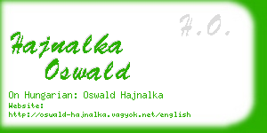 hajnalka oswald business card